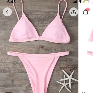 Bright pink cheeky ZAFUL bikini - never worn